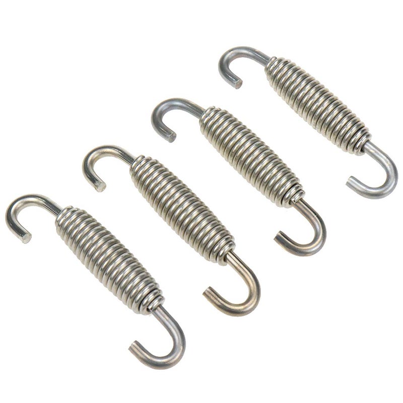 AUTUT Motorcycle Exhaust Muffler Spring Stainless Steel Spring Hooks, 58mm Total Length, Pack of 4 - Image 1